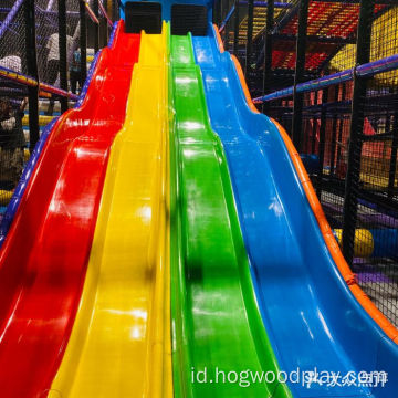 Slide Berwarna-warni Taman Bermain Anak Dalam Ruangan